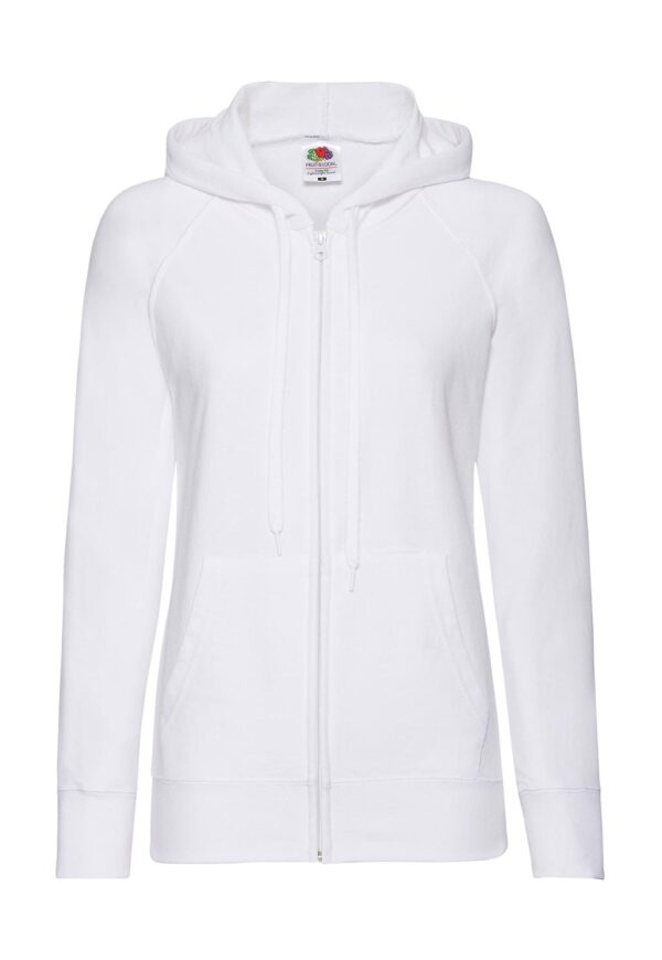 Ladies` Lightweight Hooded Sweat Jacket - Afbeelding 2