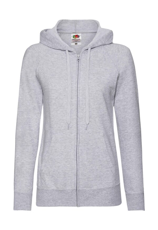 Ladies` Lightweight Hooded Sweat Jacket - Afbeelding 6