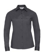 Ladies` LS Poplin Shirt - Afbeelding 5