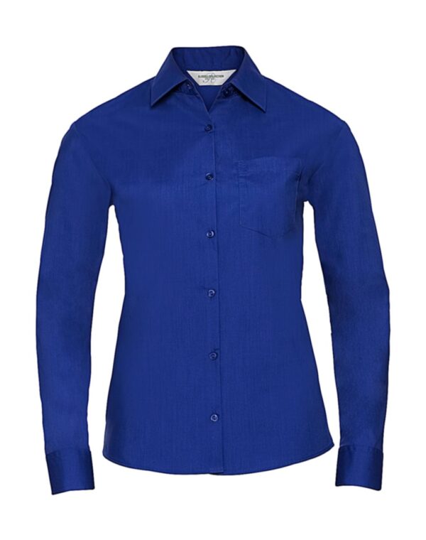 Ladies` LS Poplin Shirt - Afbeelding 8