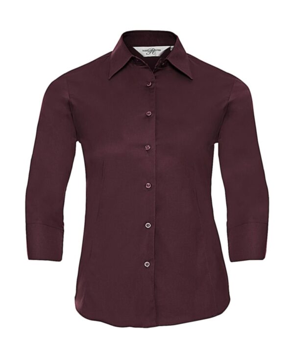 Ladies` 3/4 Sleeve Easy Care Fitted Shirt - Afbeelding 6
