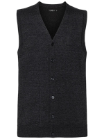 Men`s V-Neck Sleeveless Knitted Cardigan