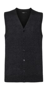 Men`s V-Neck Sleeveless Knitted Cardigan
