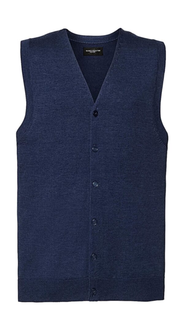 Men`s V-Neck Sleeveless Knitted Cardigan - Afbeelding 2