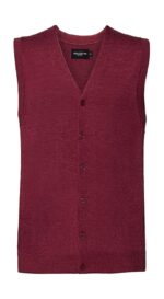 Men`s V-Neck Sleeveless Knitted Cardigan - Afbeelding 3