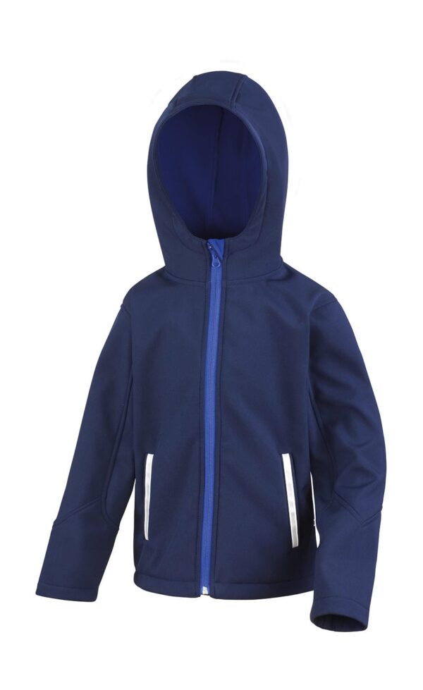 Kids TX Performance Hooded Softshell Jacket - Afbeelding 2