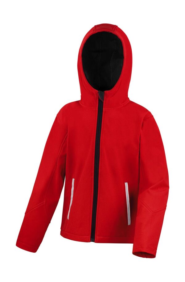 Kids TX Performance Hooded Softshell Jacket - Afbeelding 5