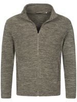 Stedman Melange Fleece Cardigan for him
