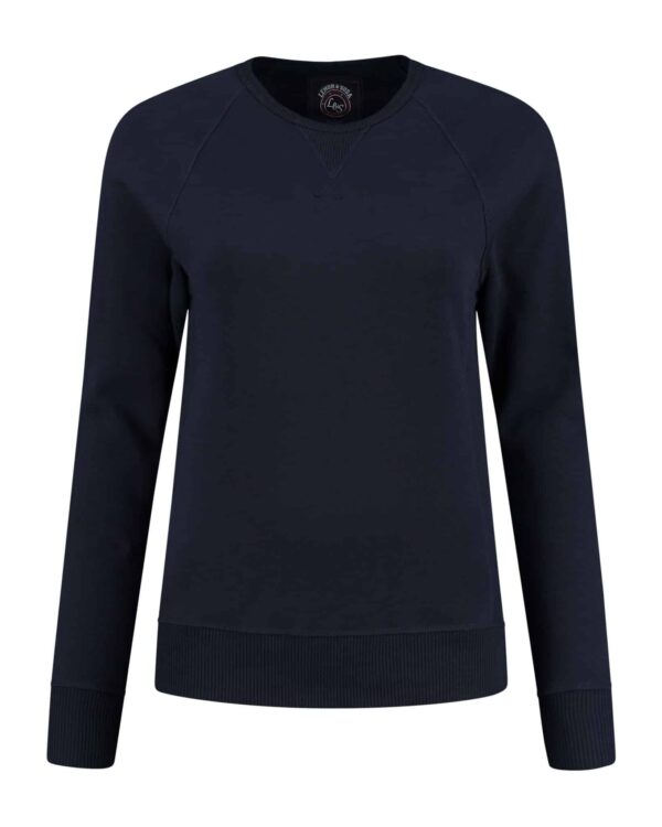 L&S Heavy Sweater Raglan Crewneck for her - Afbeelding 7