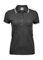 Ladies` Luxury Stripe Stretch Polo - Afbeelding 2