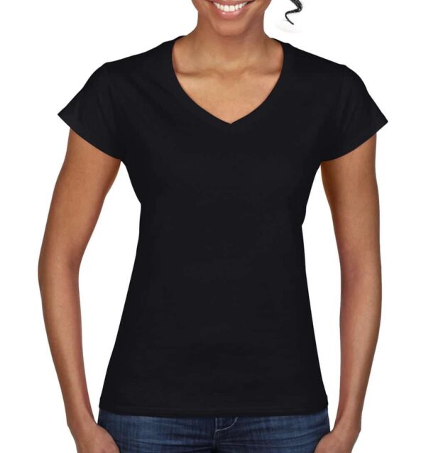 Ladies` Softstyle® V-Neck T-Shirt - Afbeelding 4