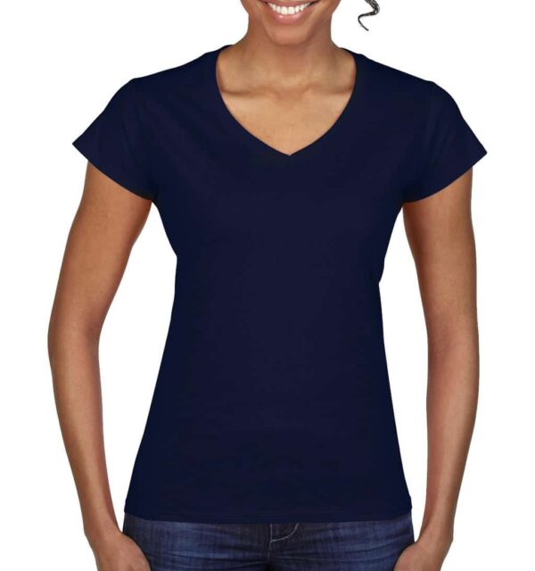 Ladies` Softstyle® V-Neck T-Shirt - Afbeelding 9