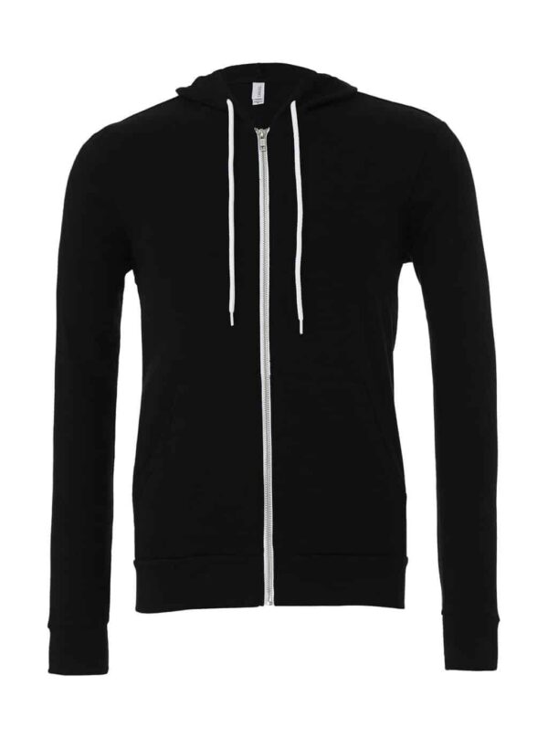 Unisex Poly-Cotton Full Zip Hoodie - Afbeelding 2