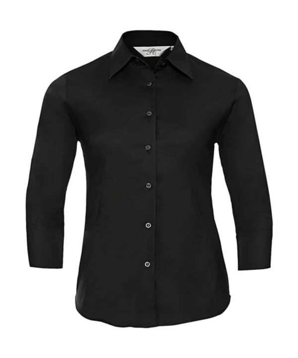Ladies` 3/4 Sleeve Easy Care Fitted Shirt - Afbeelding 4