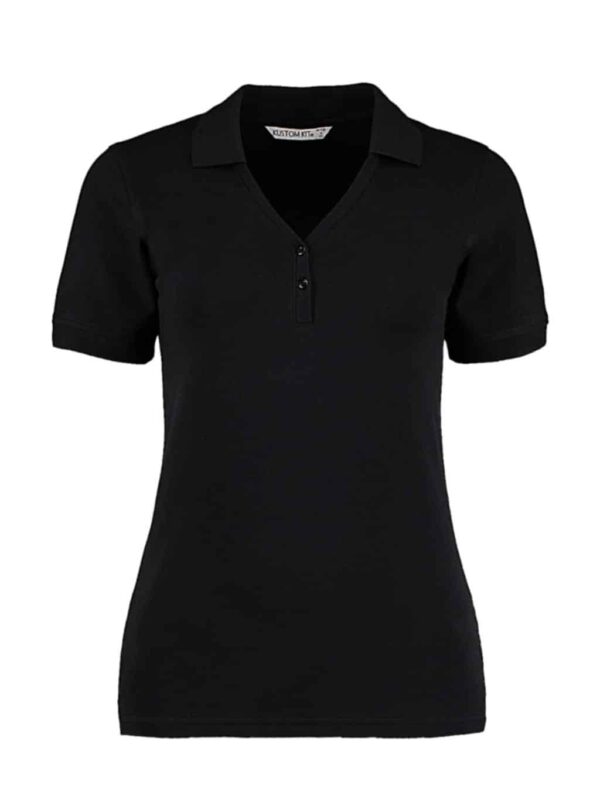 Women`s Regular Fit Comfortec® V Neck Polo - Afbeelding 4