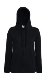 Ladies` Lightweight Hooded Sweat Jacket - Afbeelding 3