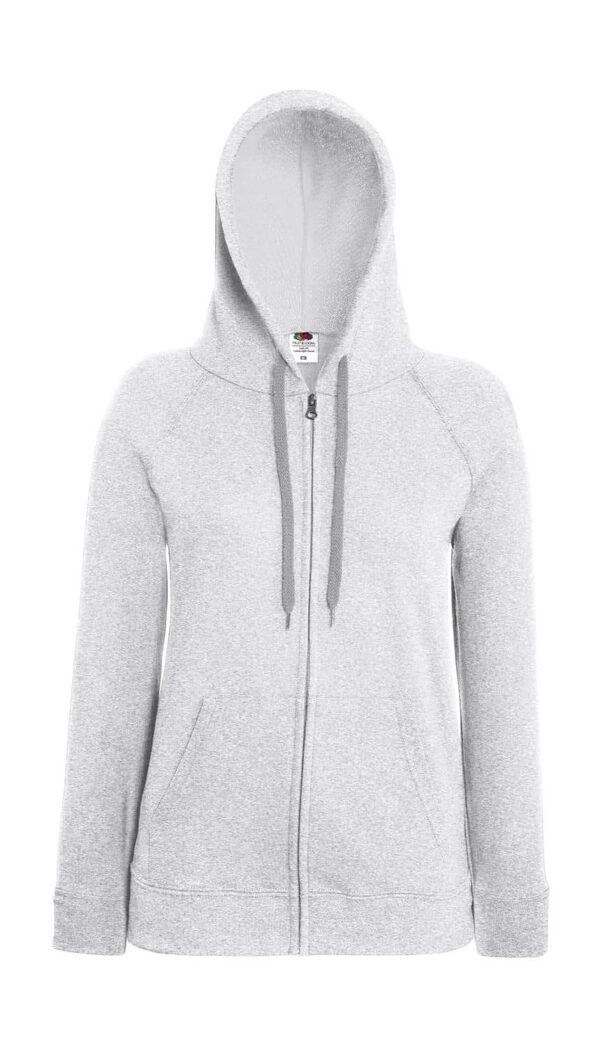 Ladies` Lightweight Hooded Sweat Jacket - Afbeelding 5