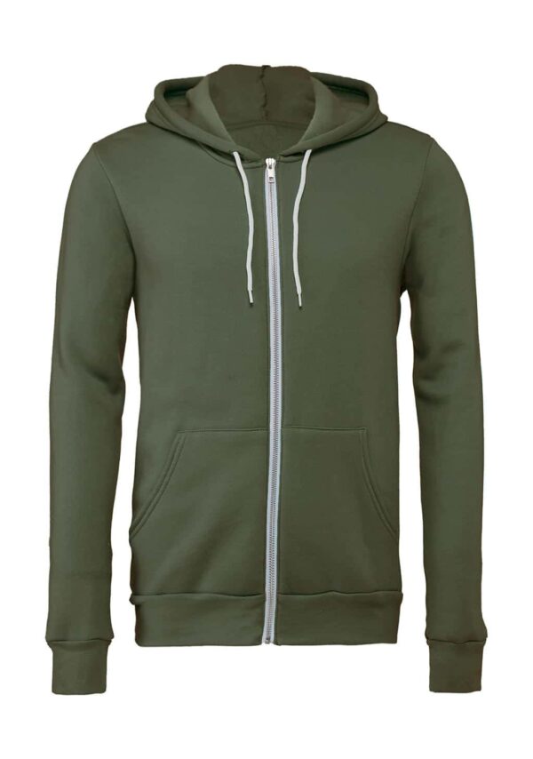 Unisex Poly-Cotton Full Zip Hoodie - Afbeelding 10