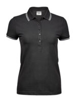 Ladies` Luxury Stripe Stretch Polo