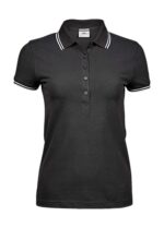 Ladies` Luxury Stripe Stretch Polo