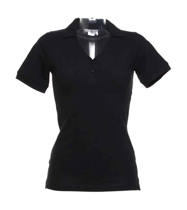 Women`s Regular Fit Comfortec® V Neck Polo - Afbeelding 3