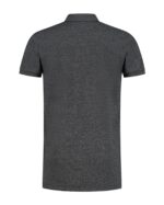 L&S Polo Heather Mix SS Unisex - Afbeelding 2
