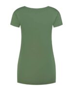 L&S T-shirt V-neck cot/elast SS for her - Afbeelding 2