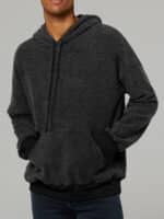 Unisex Sueded Fleece Pullover Hoodie