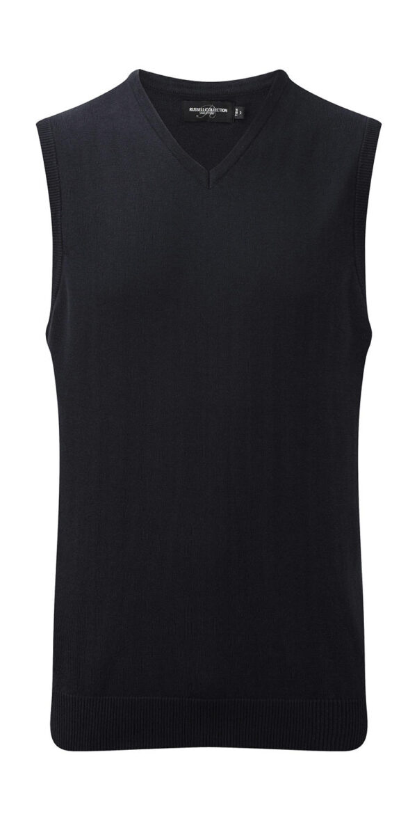 Adults` V-Neck Sleeveless Knitted Pullover - Afbeelding 3