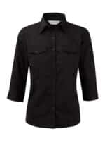 Ladies` Roll 3/4 Sleeve Shirt
