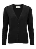 Ladies` V-Neck Knitted Cardigan