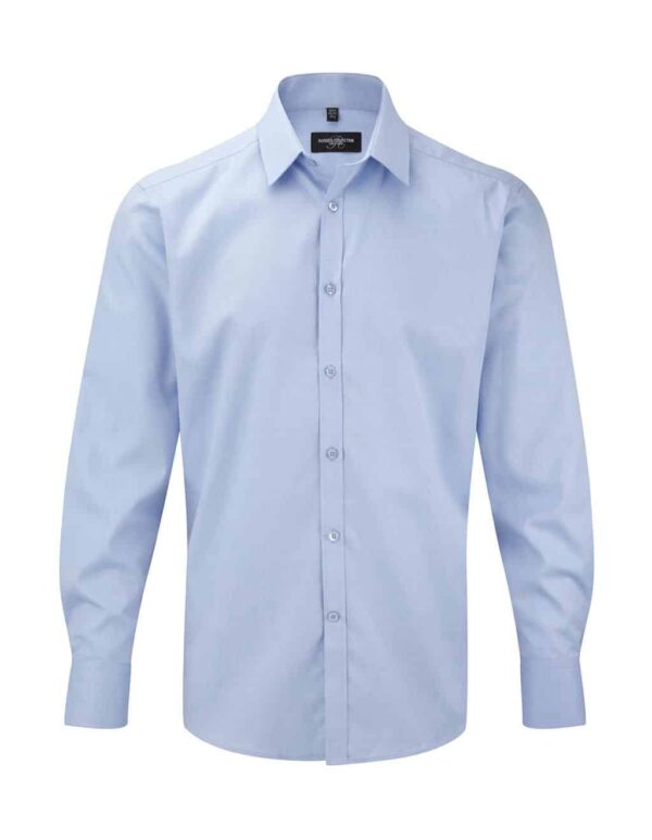 Men`s LS Herringbone Shirt - Afbeelding 3