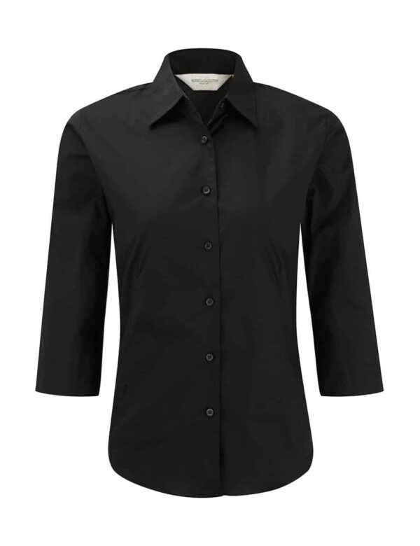 Ladies` 3/4 Sleeve Easy Care Fitted Shirt - Afbeelding 3