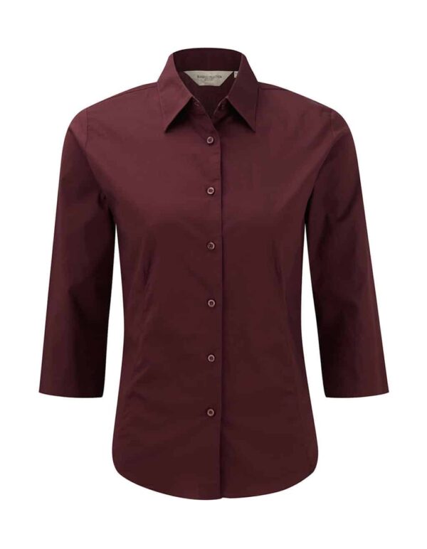 Ladies` 3/4 Sleeve Easy Care Fitted Shirt - Afbeelding 5