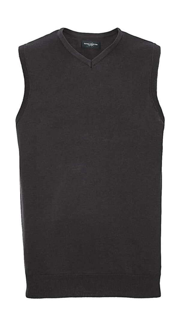 Adults` V-Neck Sleeveless Knitted Pullover - Afbeelding 2