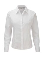 Ladies` LS Fitted Poplin Shirt