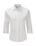 Ladies` 3/4 Sleeve Easy Care Fitted Shirt